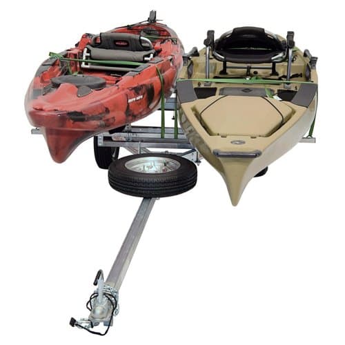 Malone MicroSport LowBed Kayak Trailer, 2 Bunk Set Package